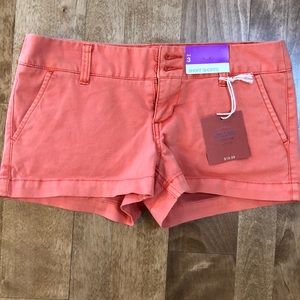 Size 3 orange short shorts